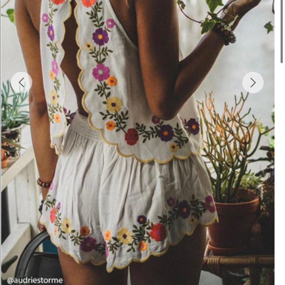 Forever 21 Floral Top and Bottom set